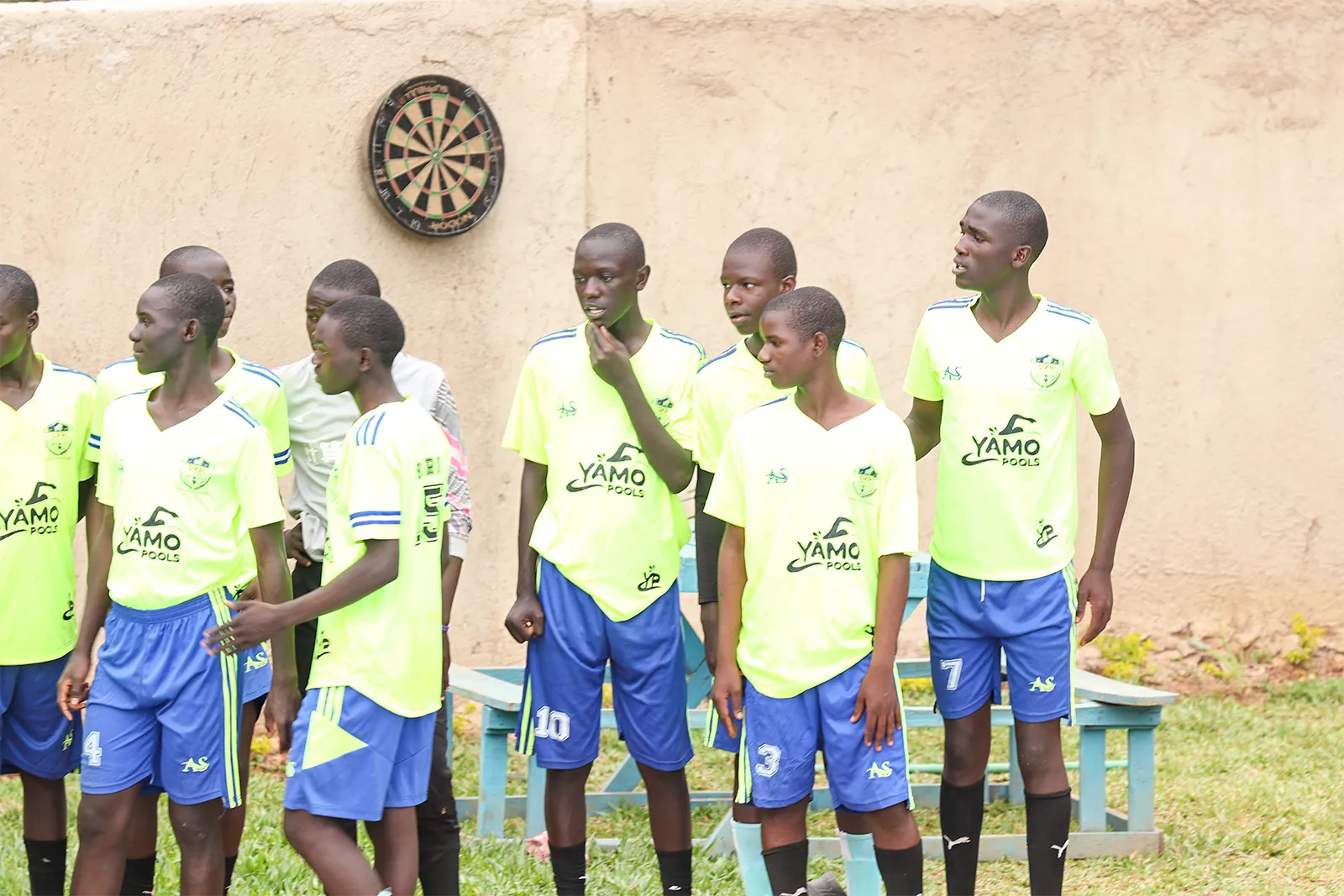 Sikri Sports Academy footballers training at Oyugis