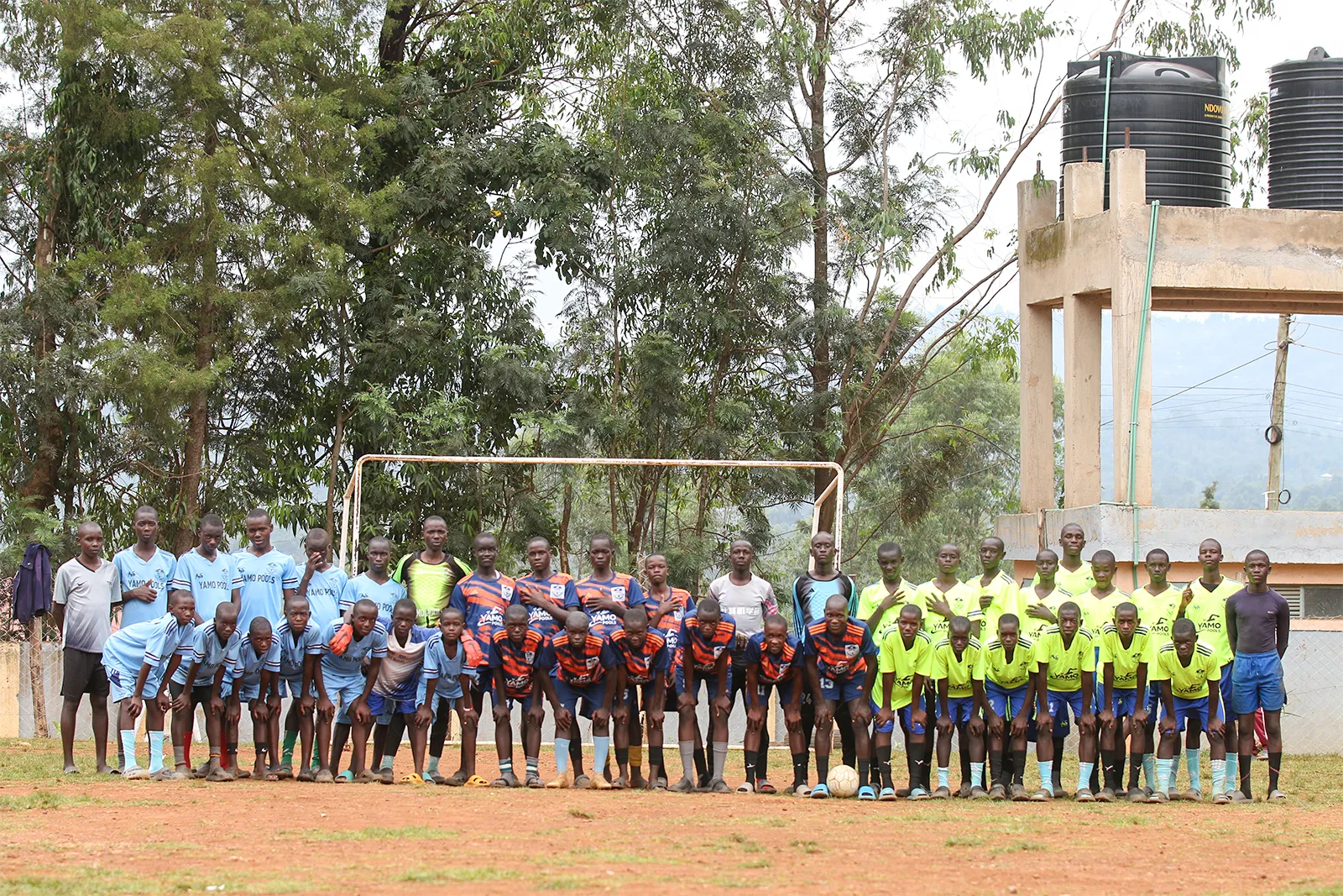 Football pitch at Sikri Sports Academy in Oyugis