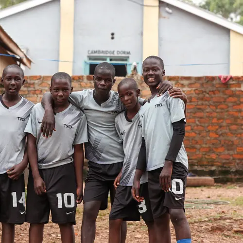 Handball match at Sikri Sports Academy in Oyugis